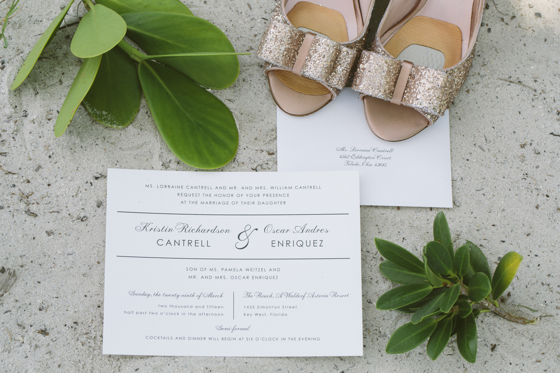 wedding invitations picture, key west wedding, wedding shoes picture, 