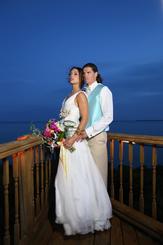 bride and groom wedding photos, florida keys wedding venue