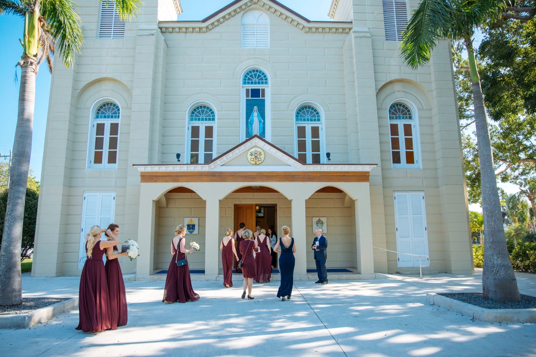 Weddings By Romi, Church wedding, St. Mary's Star wedding, Key West wedding Photographers, Key West wedding Photography, Best wedding Photographers